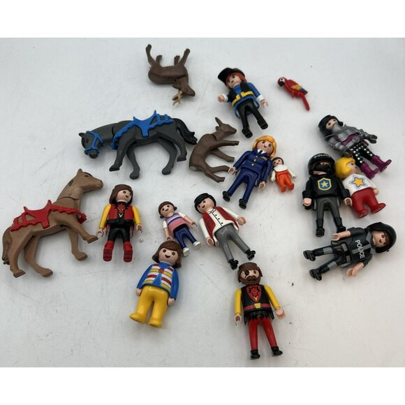 Playmobil Geobra Figures People Characters Collectibles 16 pieces Vintage 1990s - Picture 1 of 11